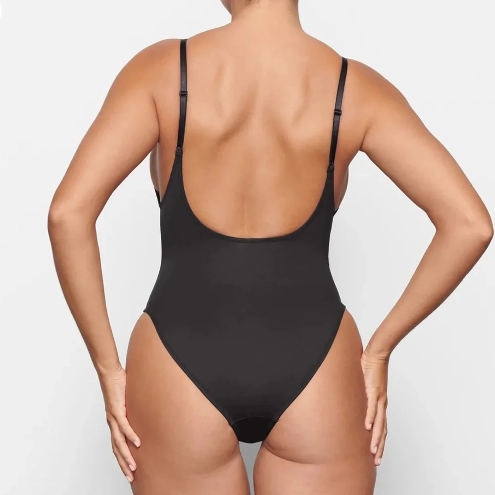 NWT Skims Swim Scoop Neck One Piece Onyx Black M